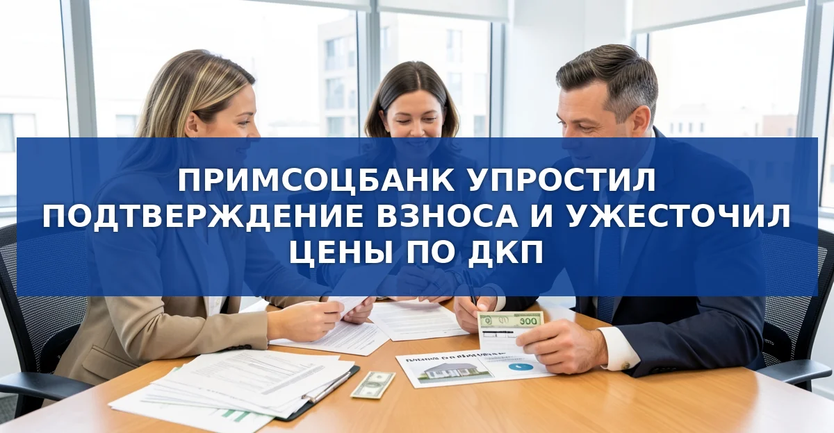 Новые правила семейной ипотеки Примсоцбанка: упрощённый взнос и жёсткие ценовые ограничения