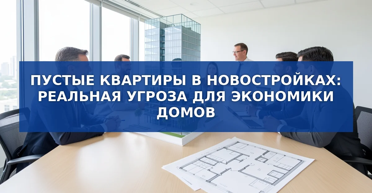 Пустующие квартиры в новостройках: скрытая финансовая нагрузка и пути решения