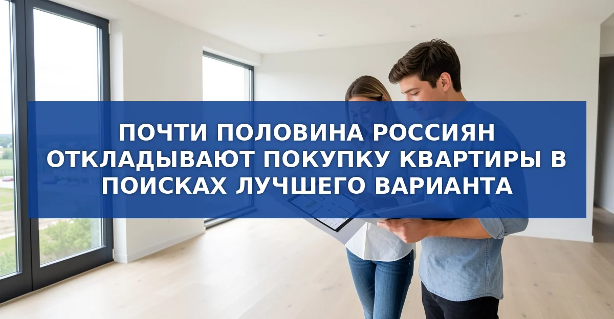 Почти половина россиян готовы отложить покупку квартиры ради лучшего предложения