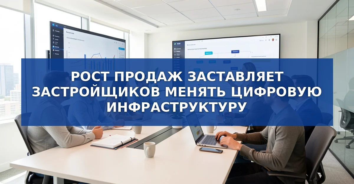 Обложка материала: Рост продаж трансформирует цифровую инфраструктуру застройщиков