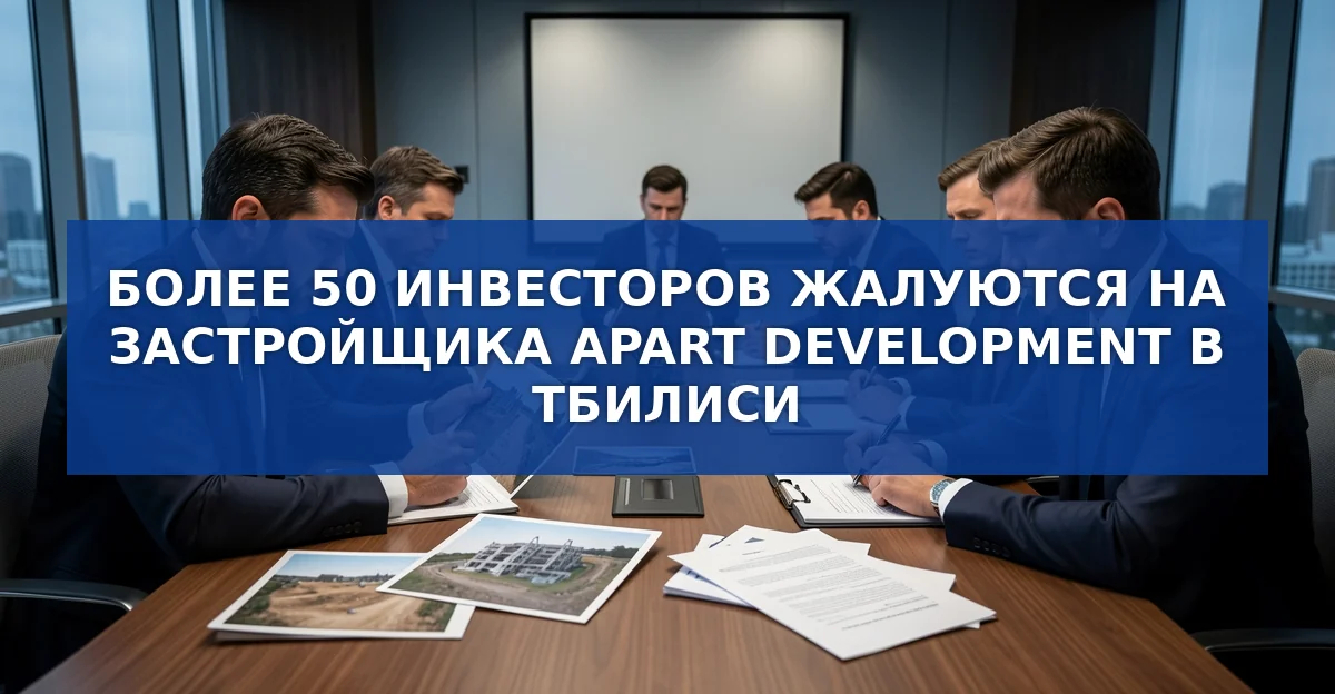Инвесторы из разных стран жалуются на задержки и недоделки в проектах Apart Development в Тбилиси