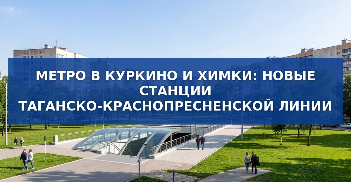 Новые станции метро в Куркино и Химках: что изменит транспортную карту Подмосковья
