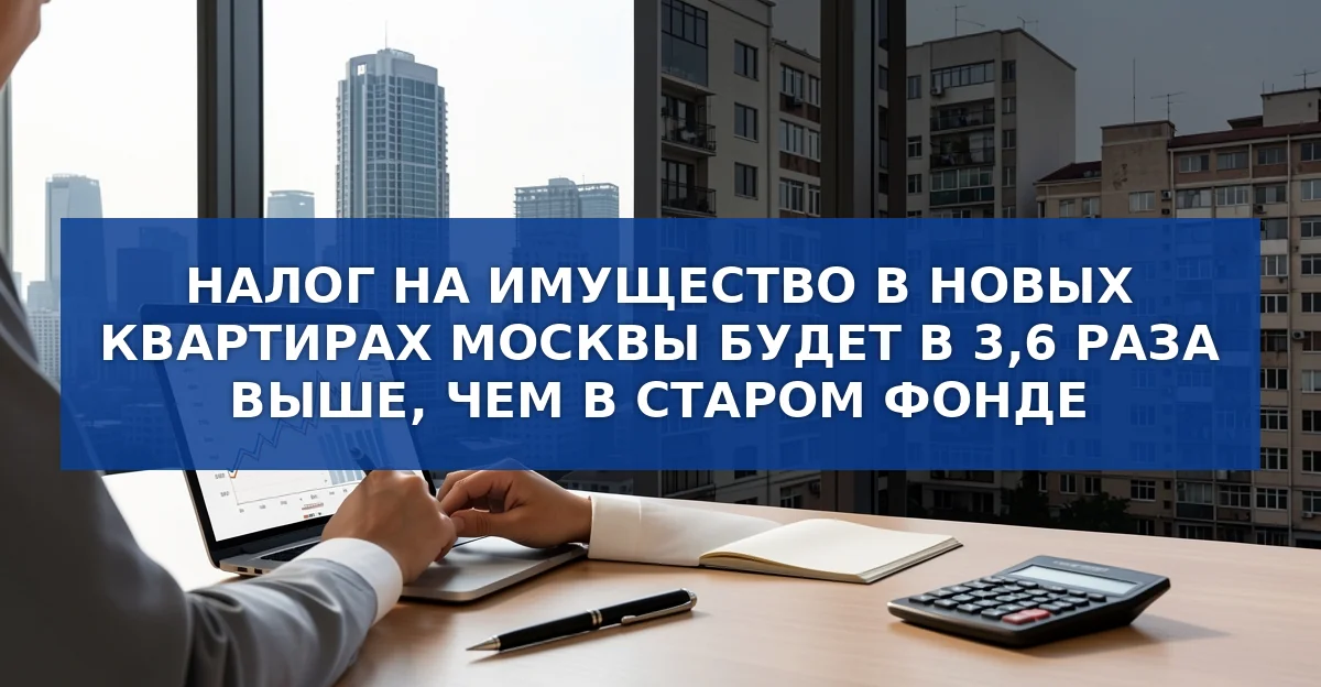 Material cover: Налог на имущество в Москве в 2026 году: почему владельцы новостроек заплатят в три раза больше