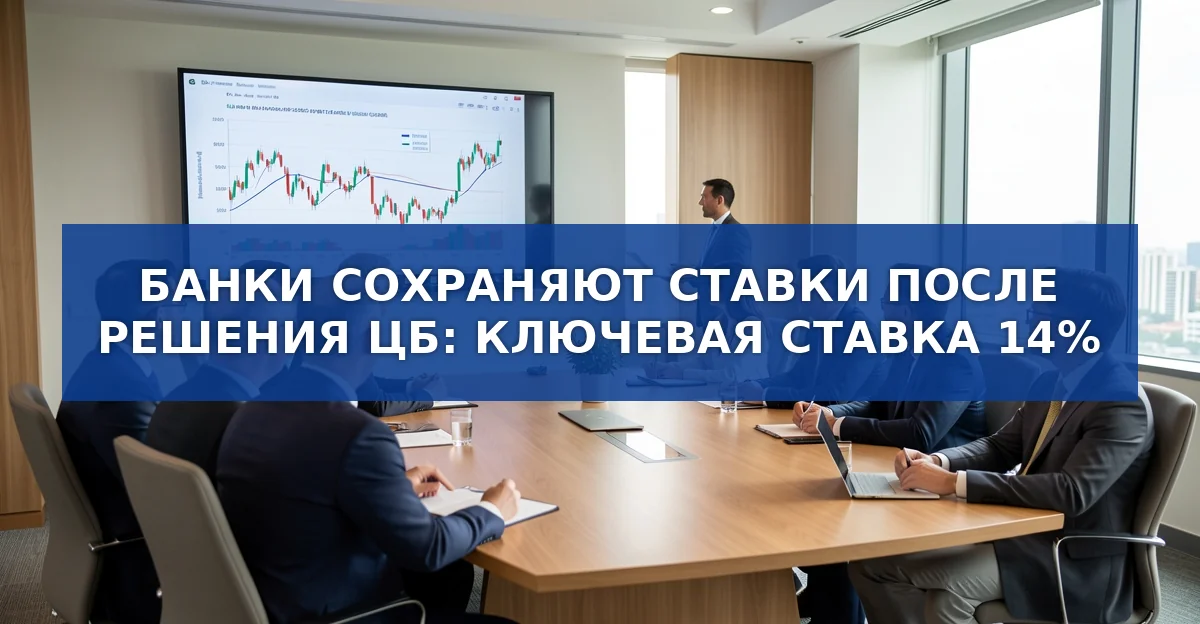 Ключевая ставка ЦБ остаётся на уровне 14 %: что это значит для вкладчиков и заемщиков