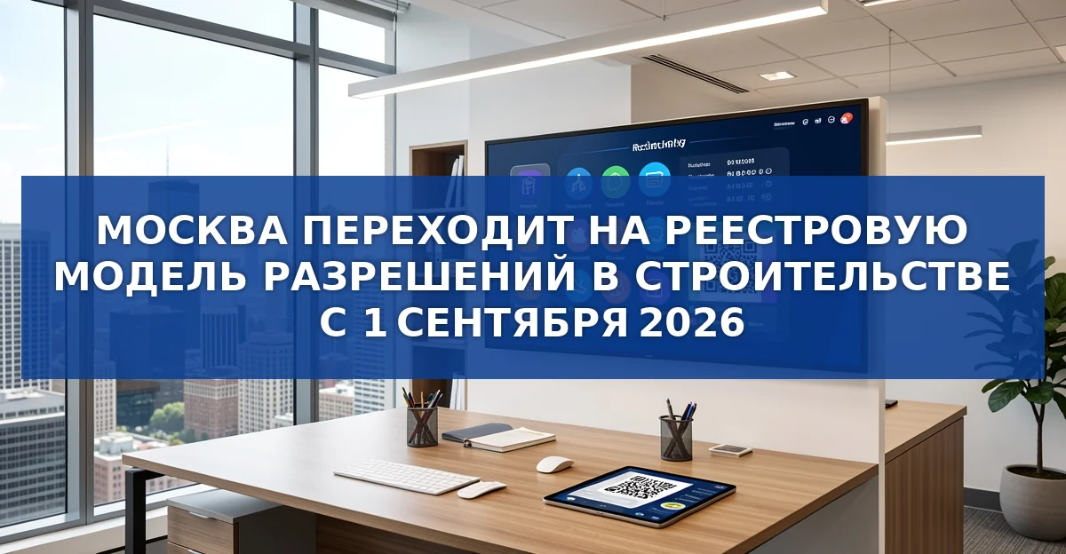 В Москве с сентября 2026 г. вводят реестровую модель разрешительной деятельности