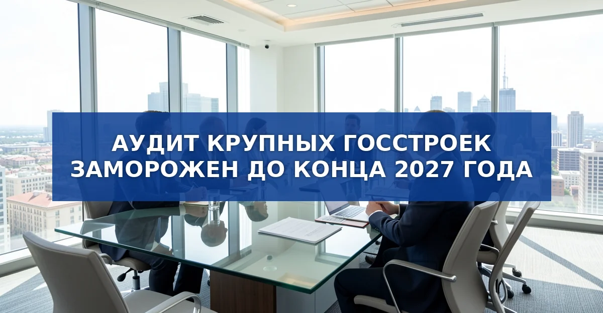 Мораторий на аудит крупных госстроек продлён до конца 2027 года