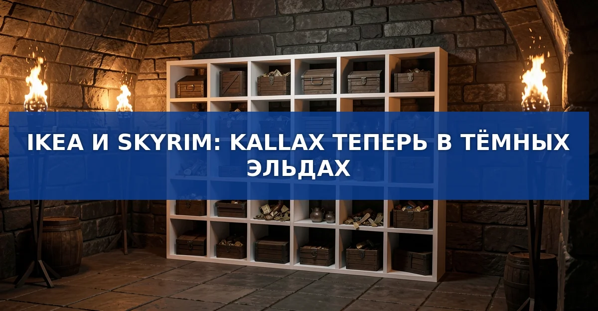 Обложка материала: IKEA и Skyrim: как стеллаж Kallax стал игровым помощником