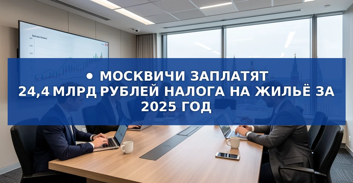 Москвичи заплатят 24,4 млрд рублей налога на жильё в 2025 году