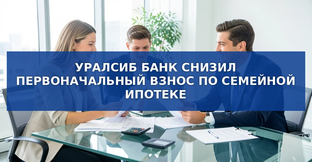 Обложка материала: Уралсиб банк снижает минимальный первоначальный взнос по семейной ипотеке с 2026 года
