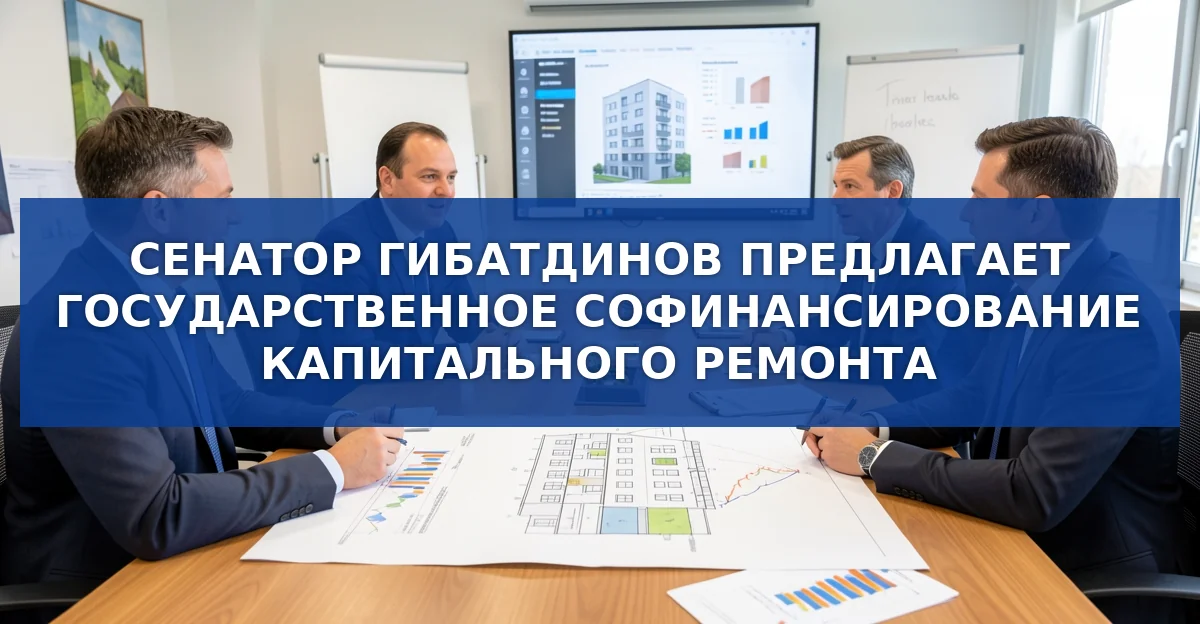 Обложка материала: Сенатор Гибатдинов предлагает государственное софинансирование капитального ремонта многоквартирных домов