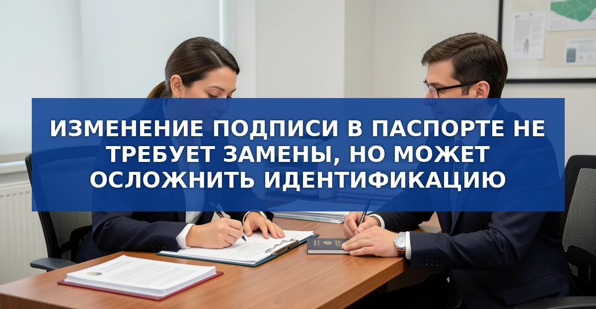 Почему изменение подписи в паспорте может стать проблемой и как её избежать
