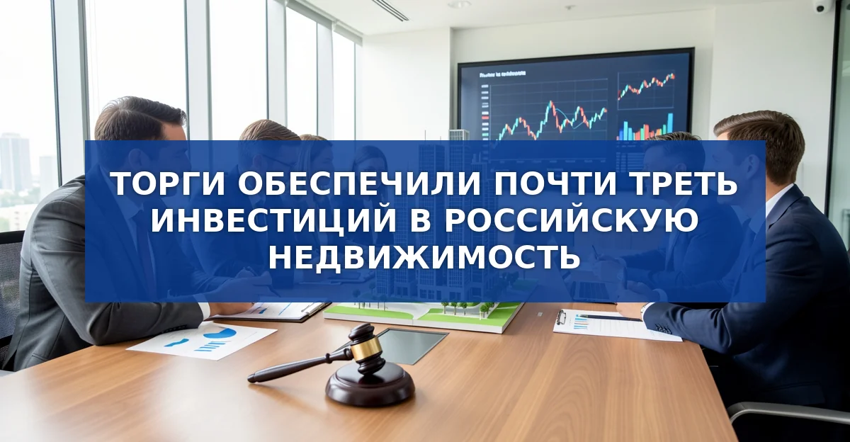 Торги в недвижимости: рост объёма сделок при общем спаде инвестиций