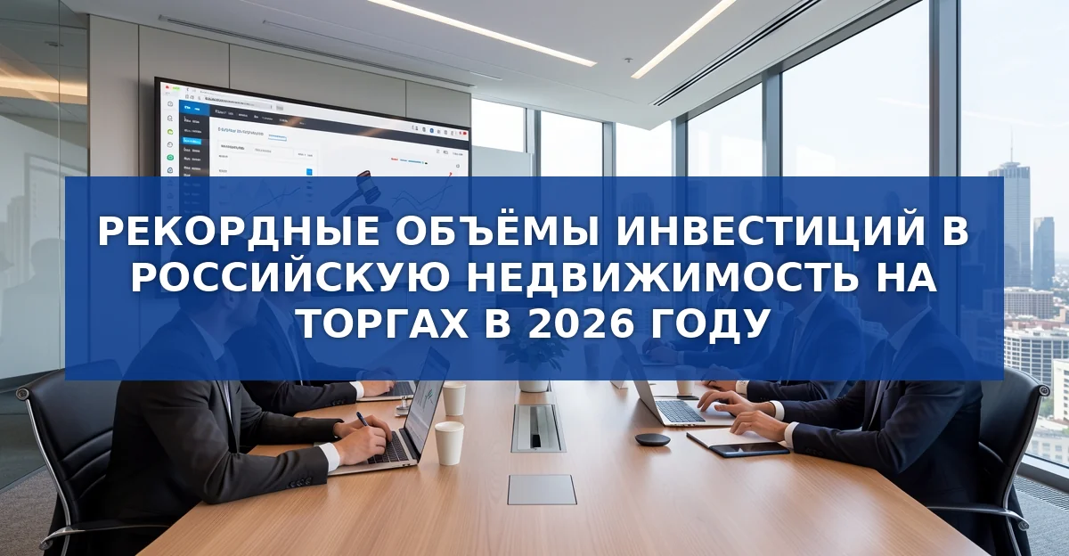 Рекордные торги недвижимости в 2026 году: рост инвестиций и общая стагнация рынка