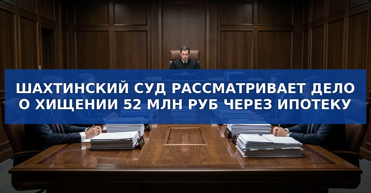 Суд в Шахтинском городе рассматривает дело о мошенничестве на 52 млн рублей