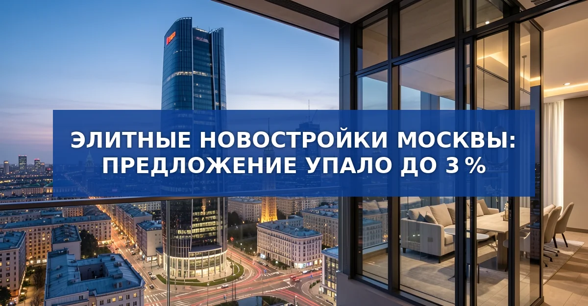 Элитные новостройки в Москве почти исчезли: причины и последствия