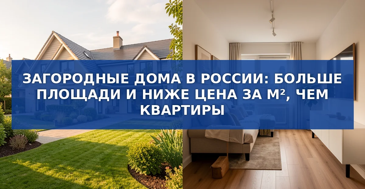 Почему загородный дом часто выгоднее квартиры: размеры и цены по регионам России
