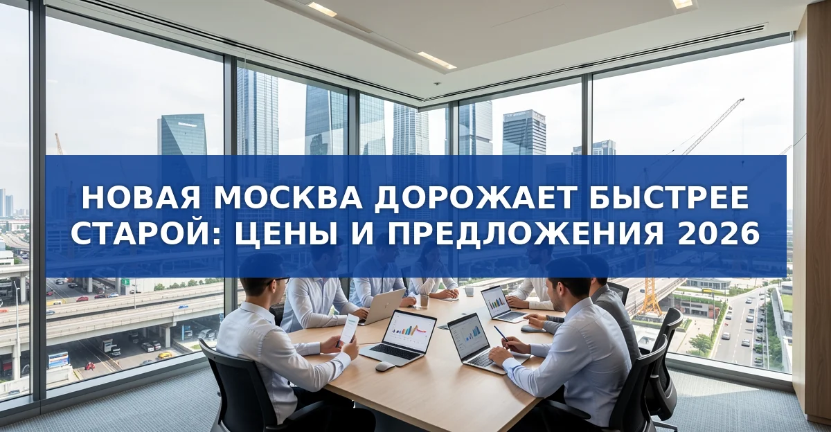 Новая Москва обгоняет старую: цены растут быстрее, а предложения сокращаются