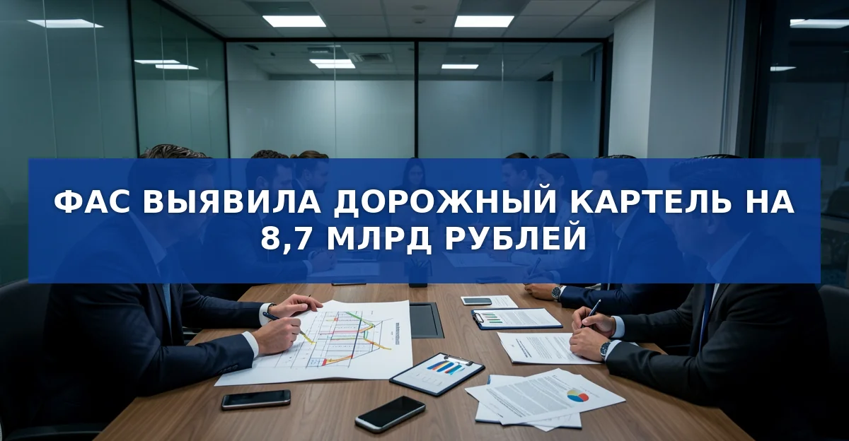 ФАС выявила дорожный картель на 8,7 млрд рублей