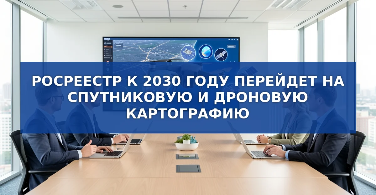 К 2030 году Росреестр перейдет к полностью спутниковой и дроновой картографии
