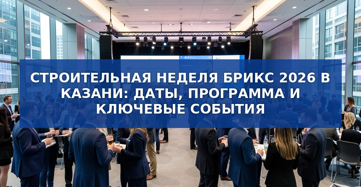Строительная неделя БРИКС 2026 в Казани: масштабное событие для отрасли