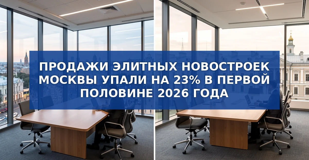 Снижение продаж элитных новостроек в Москве: 2026‑й год в цифрах