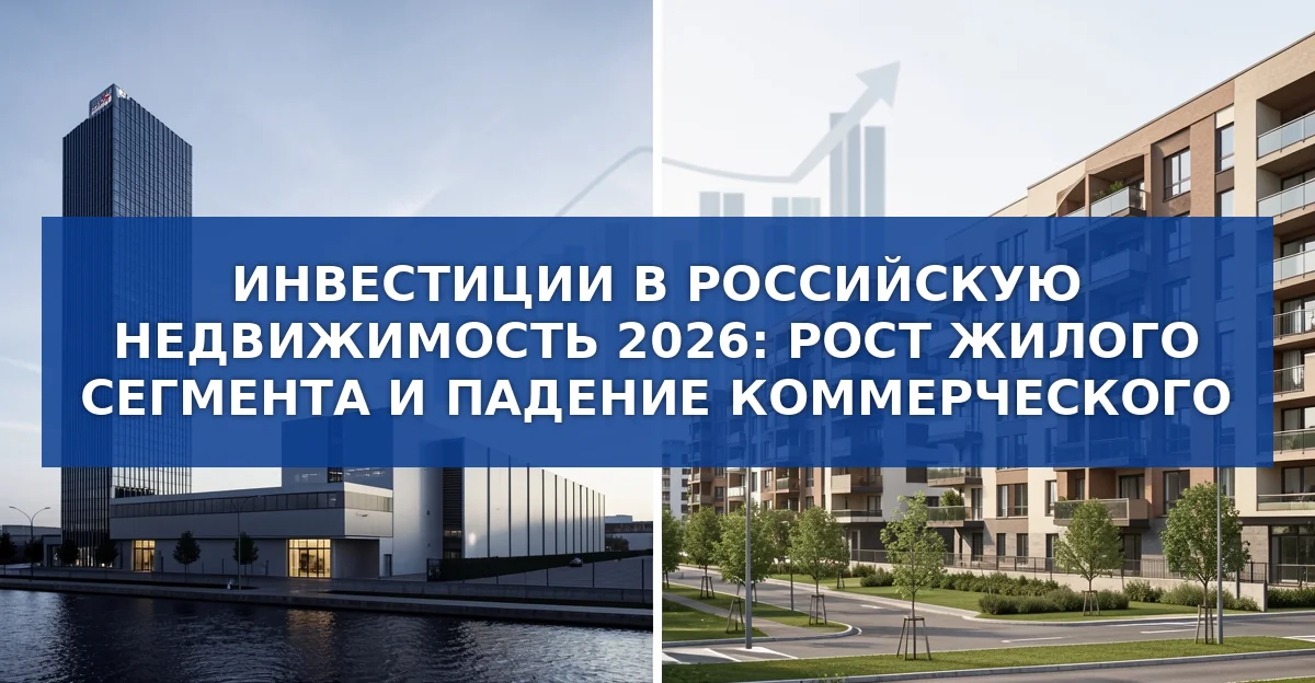 Инвестиции в российскую недвижимость в 2026 году: падение коммерческого сектора и рост жилого рынка