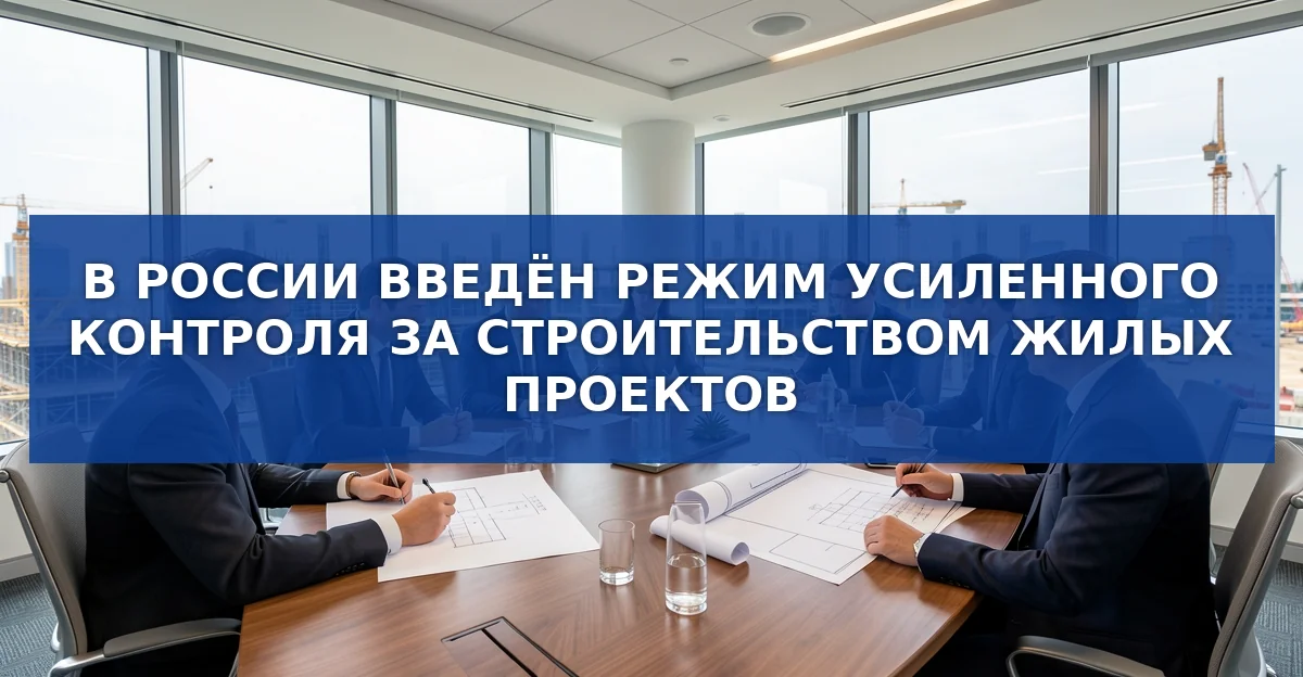 В России введён режим усиленного контроля за строительством жилых проектов