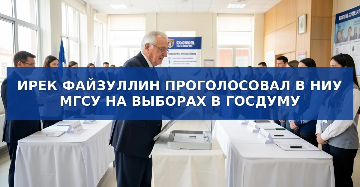 Глава Минстроя России отдал голос на выборах в Госдуму 2026 года