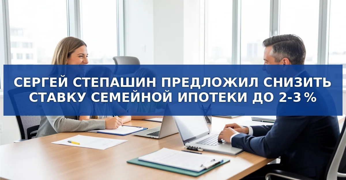 Снижение ставки семейной ипотеки до 2‑3 %: как предложение Сергея Степашина может изменить демографию и рынок жилья