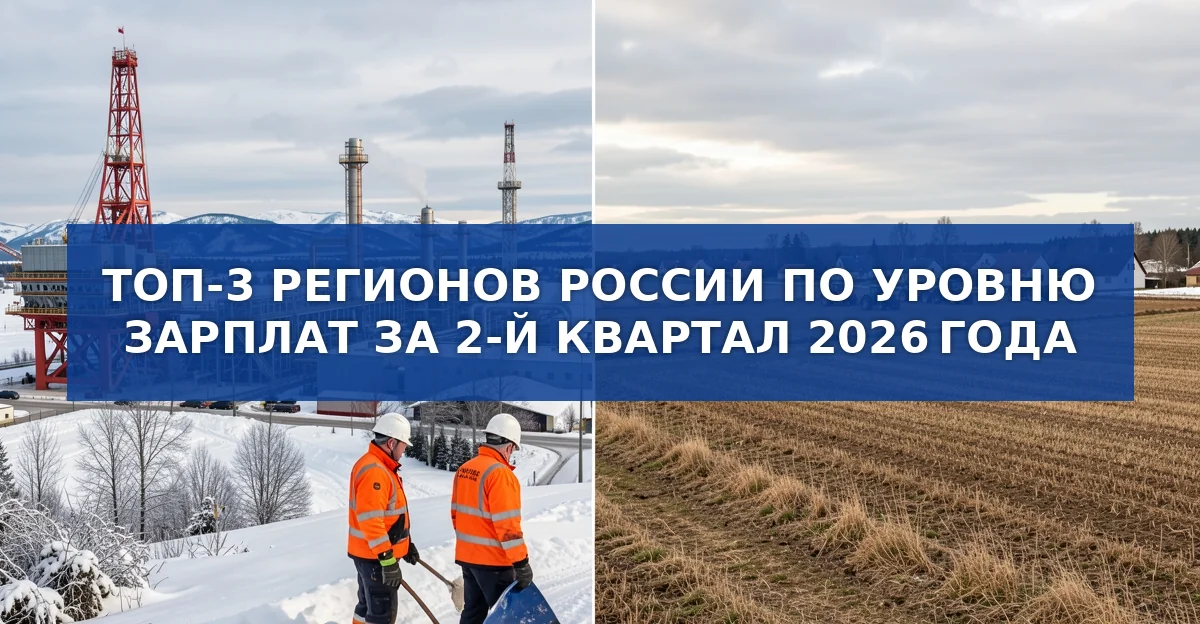 Рейтинг регионов России по средней зарплате за второй квартал 2026 года