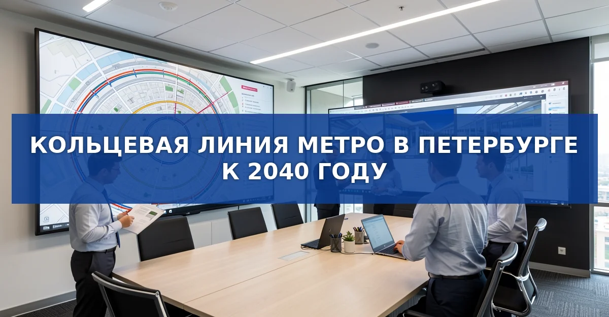 Кольцевая линия метро в Санкт‑Петербурге: план до 2040 года