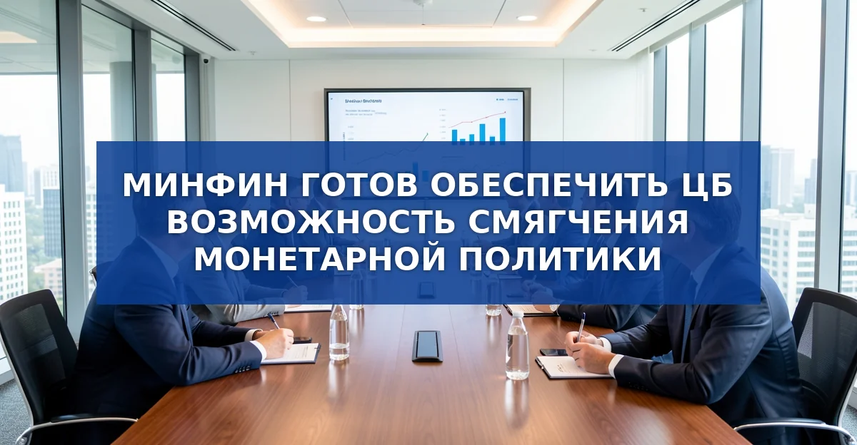 Минфин готов дать ЦБ возможность смягчить монетарную политику