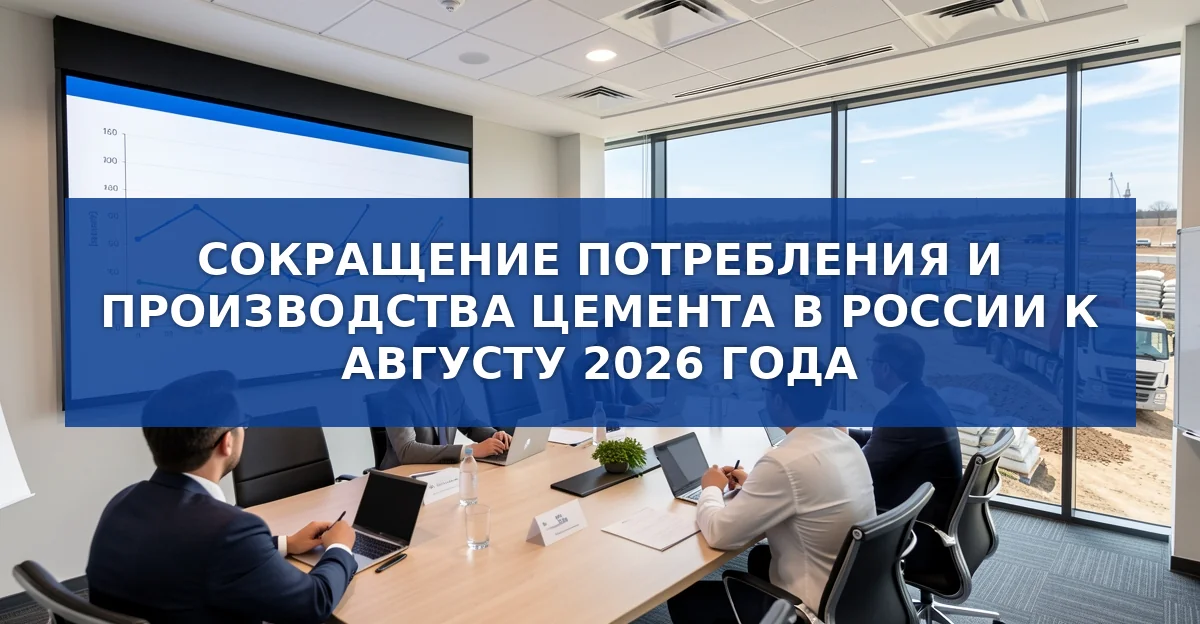 Снижение потребления и производства цемента в России в 2026 году: цифры и причины