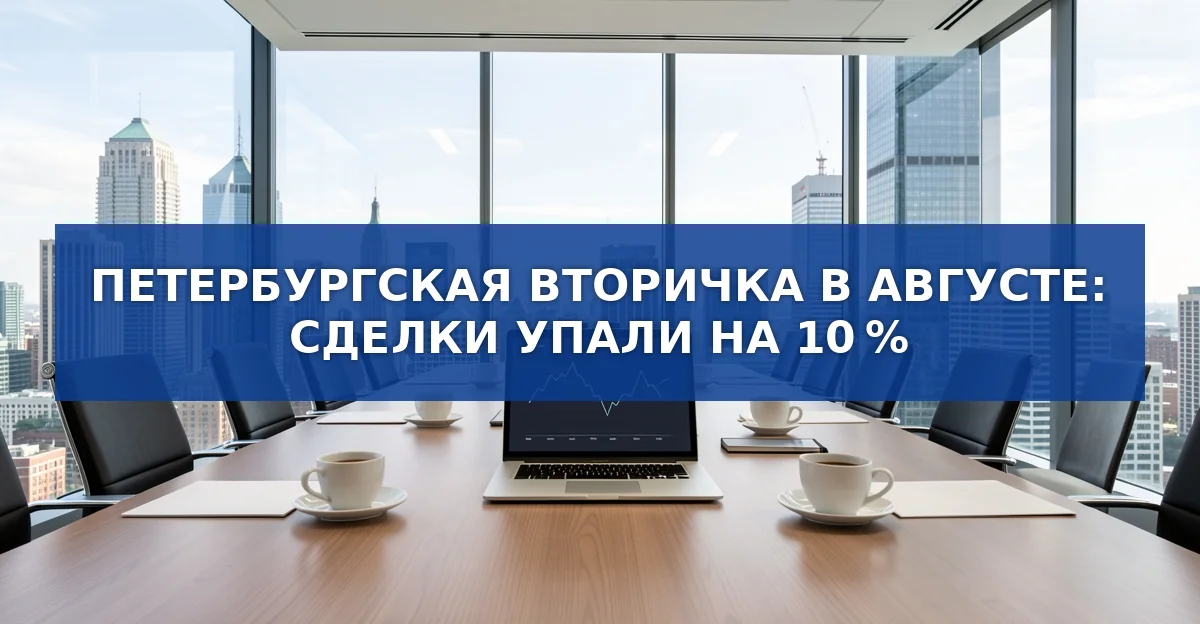 Августовский спад на петербургском рынке вторичной недвижимости: причины и прогноз