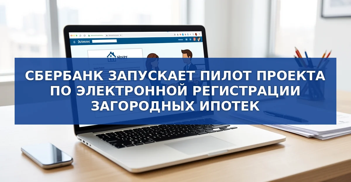 Сбербанк запускает пилот электронных ипотечных сделок за городом