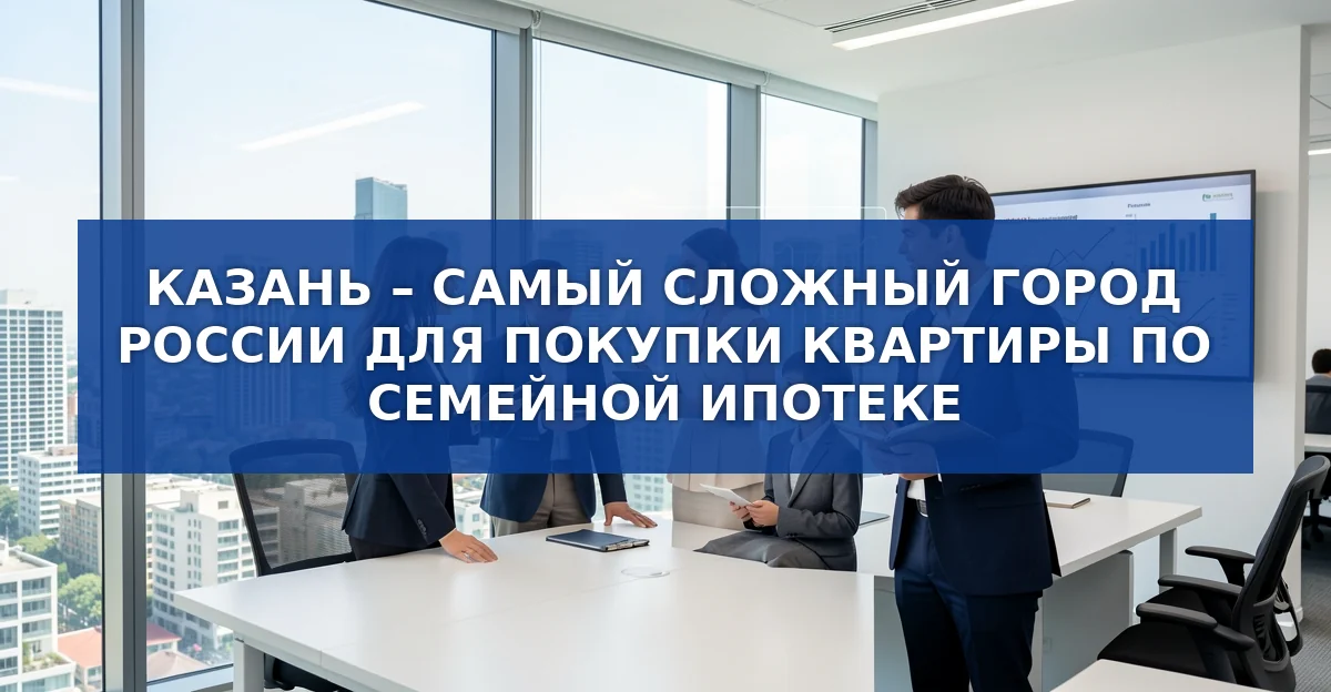 Казань – самый сложный город России для покупки квартиры по семейной ипотеке