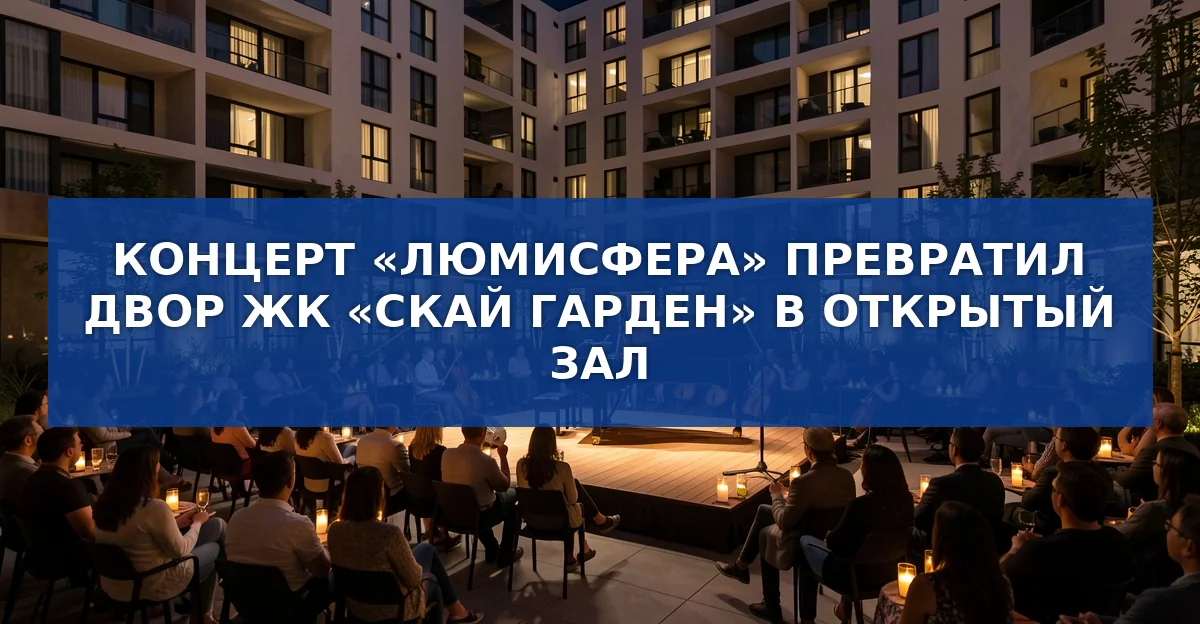Концерт «Люмисфера» превратил двор ЖК «Скай Гарден» в открытый театр
