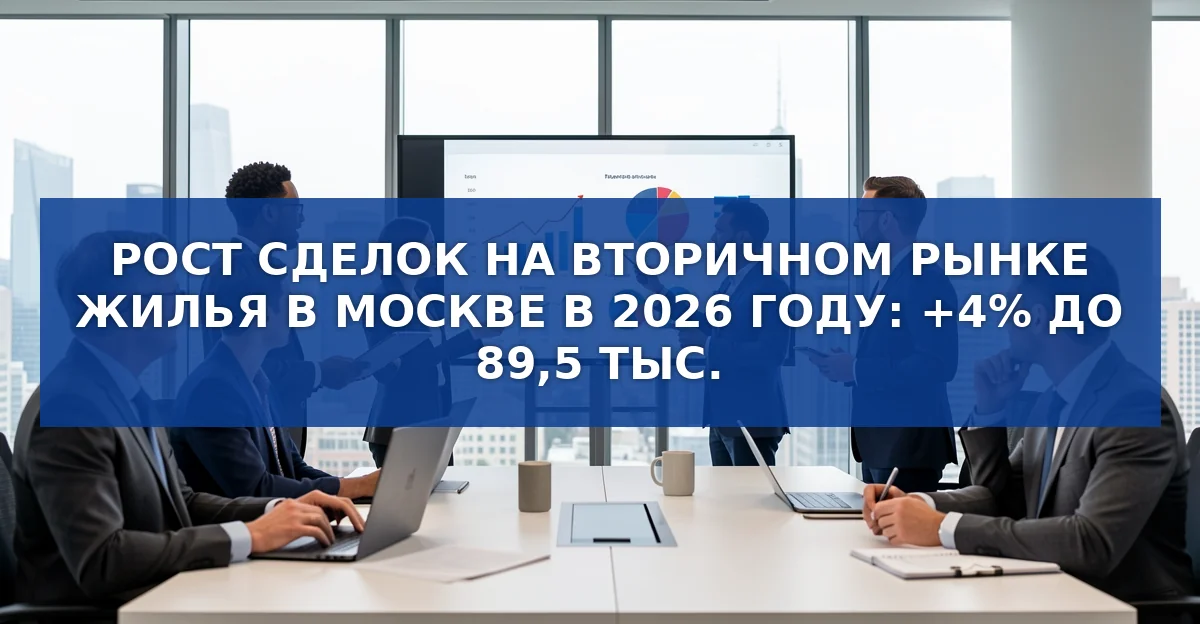 Вторичный рынок жилья в Москве: рост сделок и сезонные колебания в 2026 году