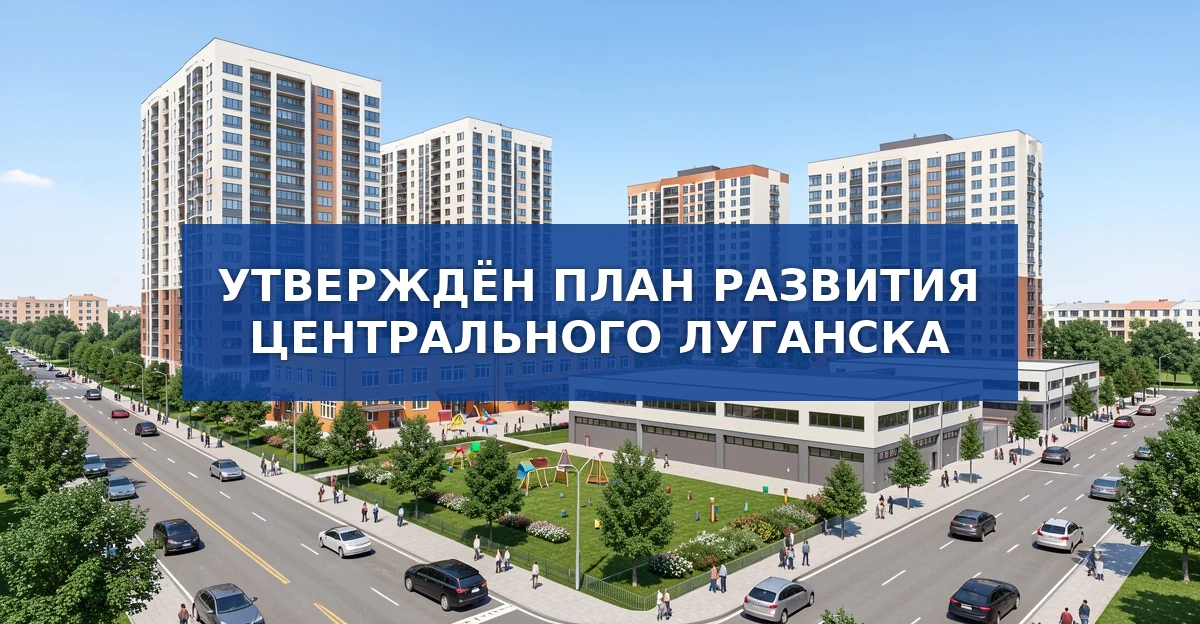 Утверждён масштабный план реконструкции центрального района Луганска