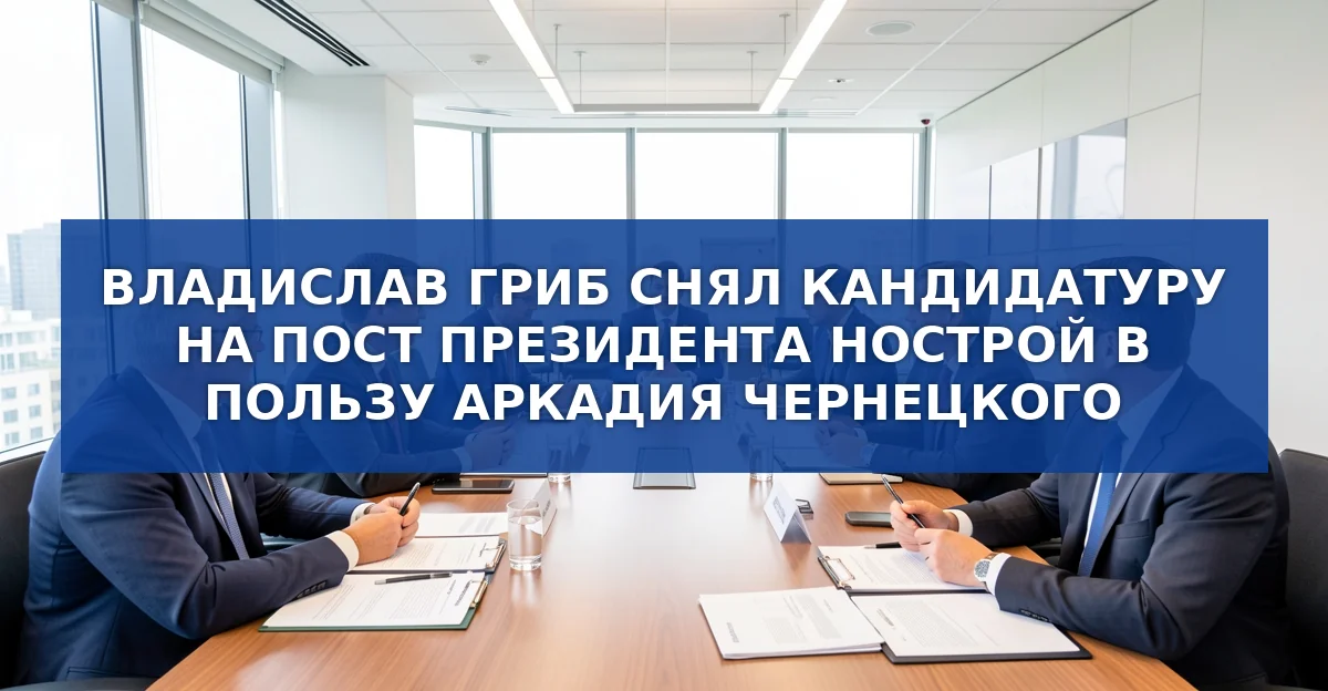 Владислав Гриб отказывается от кандидатуры в НОСТРОЙ: почему выбран Аркадий Чернецкий