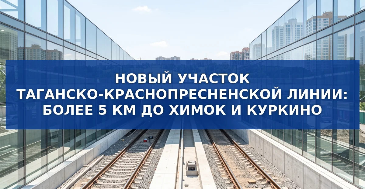 Новая ветка Таганско‑Краснопресненской линии: метро в Химки и Куркино к 2029 году