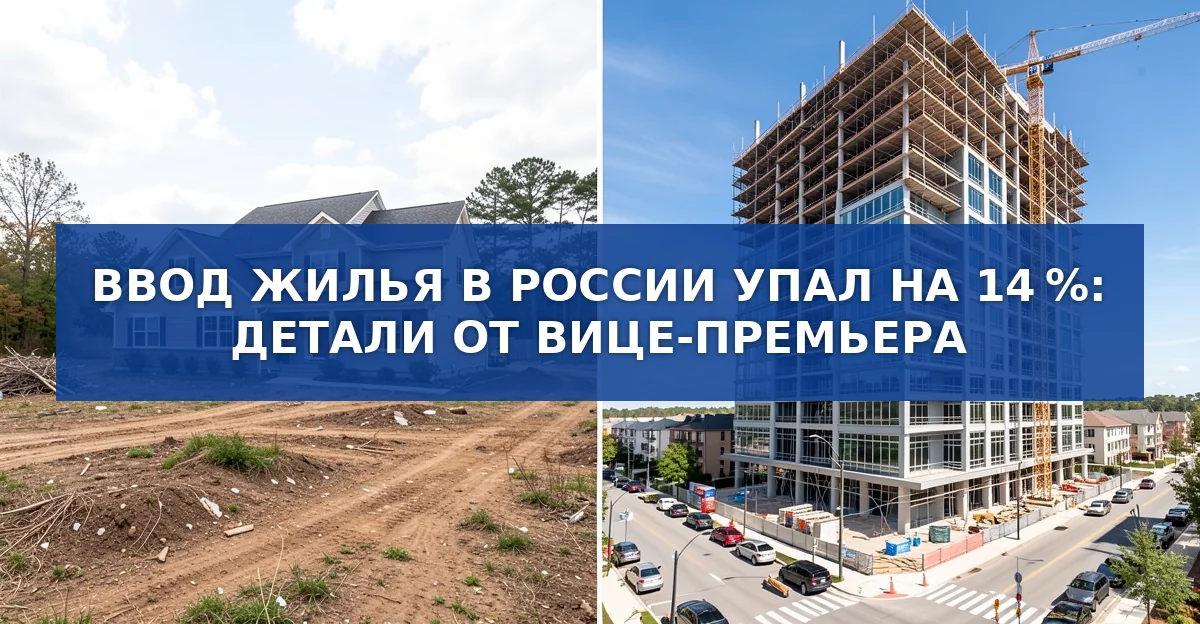 В 2025 году ввод нового жилья в России упал на 14 %: причины и перспективы