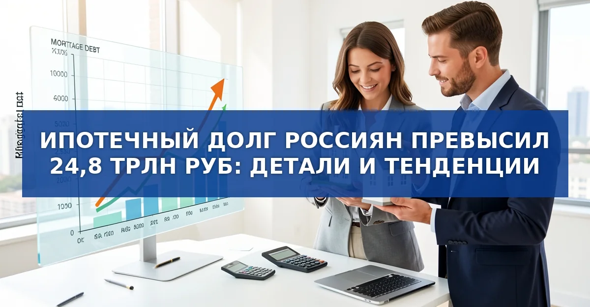 Ипотечный долг России превысил 24,8 трлн руб: рост выдач и роль госпрограмм