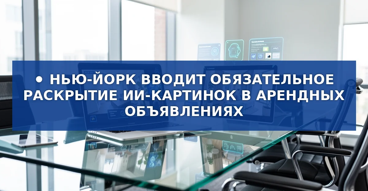 Нью‑Йорк планирует обязать указывать ИИ‑генерированные фото в арендных объявлениях