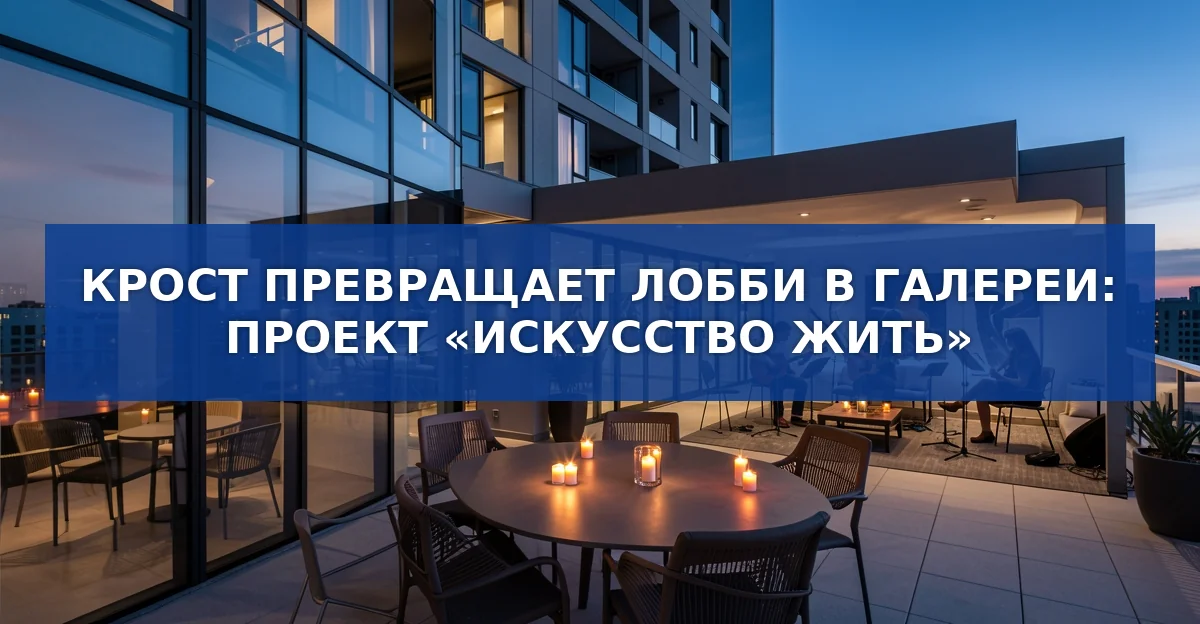 КРОСТ меняет правила игры: искусство в лобби жилых комплексов
