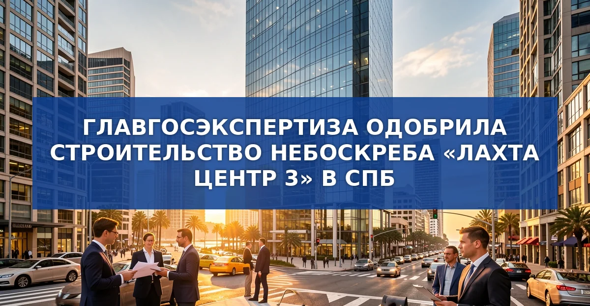 Одобрено строительство небоскрёба «Лахта Центр 3» в Приморском районе Санкт‑Петербурга