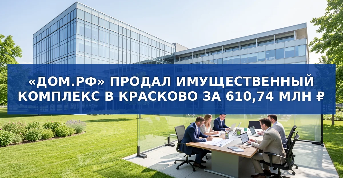Госкомпания «Дом.РФ» продала земельный участок и здания в Красково за 610,74 млн ₽