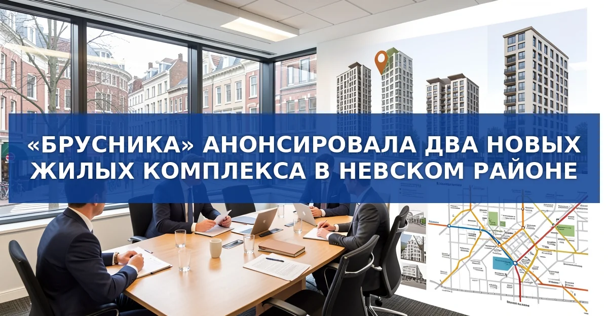 «Брусника» объявила о запуске продаж двух новых жилых комплексов в Невском районе