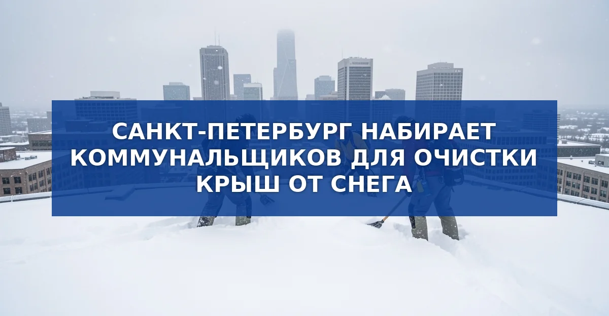 Санкт‑Петербург готовится к зиме: планируется задействовать более 1,5 тыс. коммунальщиков для очистки крыш от снега