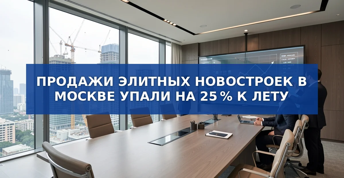 Продажи элитных новостроек в Москве упали на четверть: что происходит с рынком